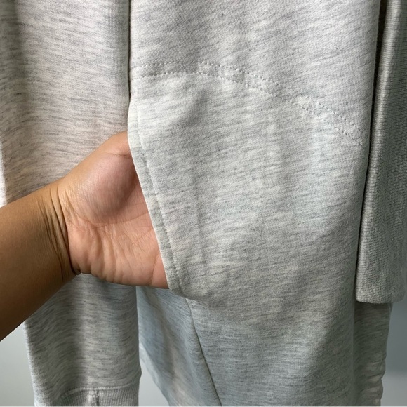 NWT Athleta Women's Gray Cardigan Sweater French Terry Tranquility Wrap Size XS - Picture 8 of 14